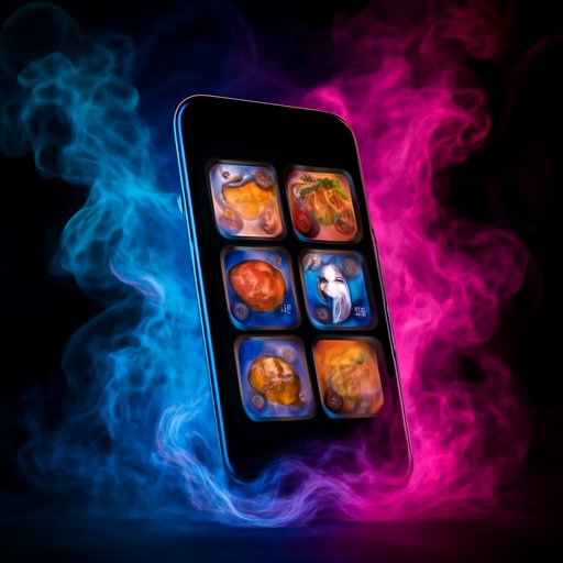 BD11 phone display: arcade games list